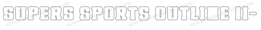 Supers Sports Outline II字体转换
